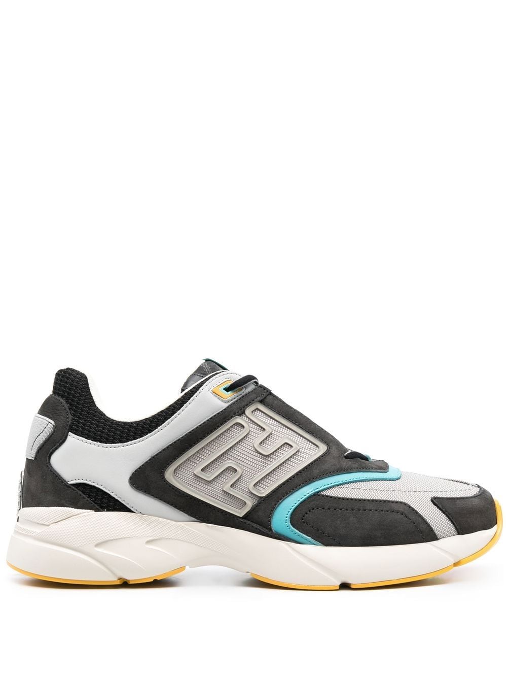 FENDI logo-embossed low-top sneakers - Grey von FENDI