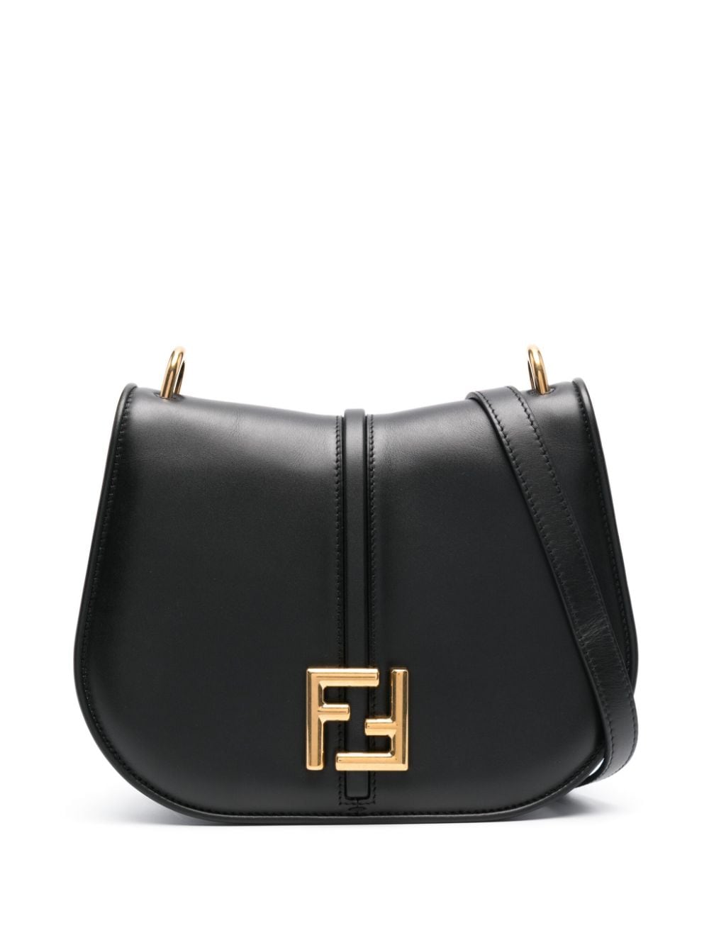 FENDI medium C'mon leather crossbody bag - Black von FENDI