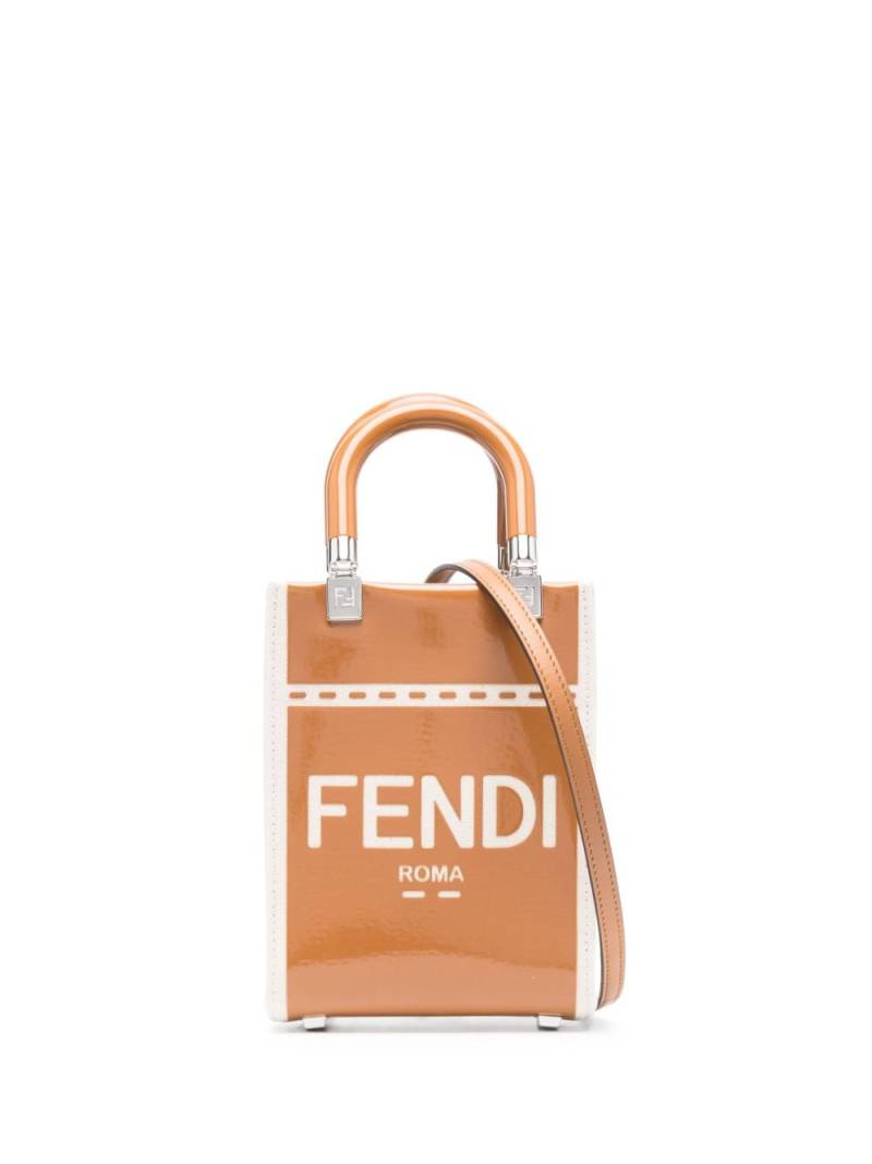FENDI mini Sunshine tote bag - Brown von FENDI