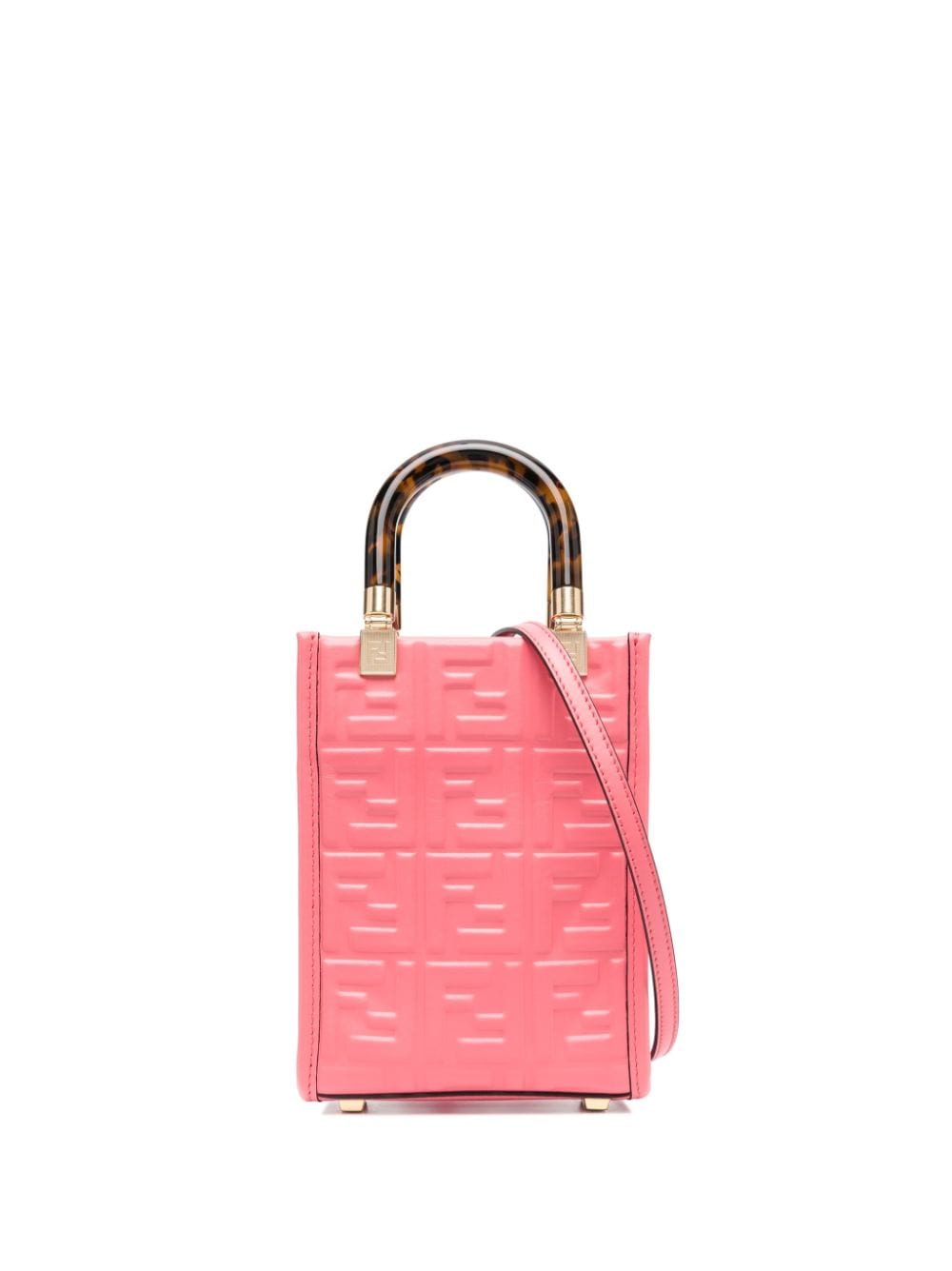 FENDI monogram-debossed tote bag - Pink von FENDI