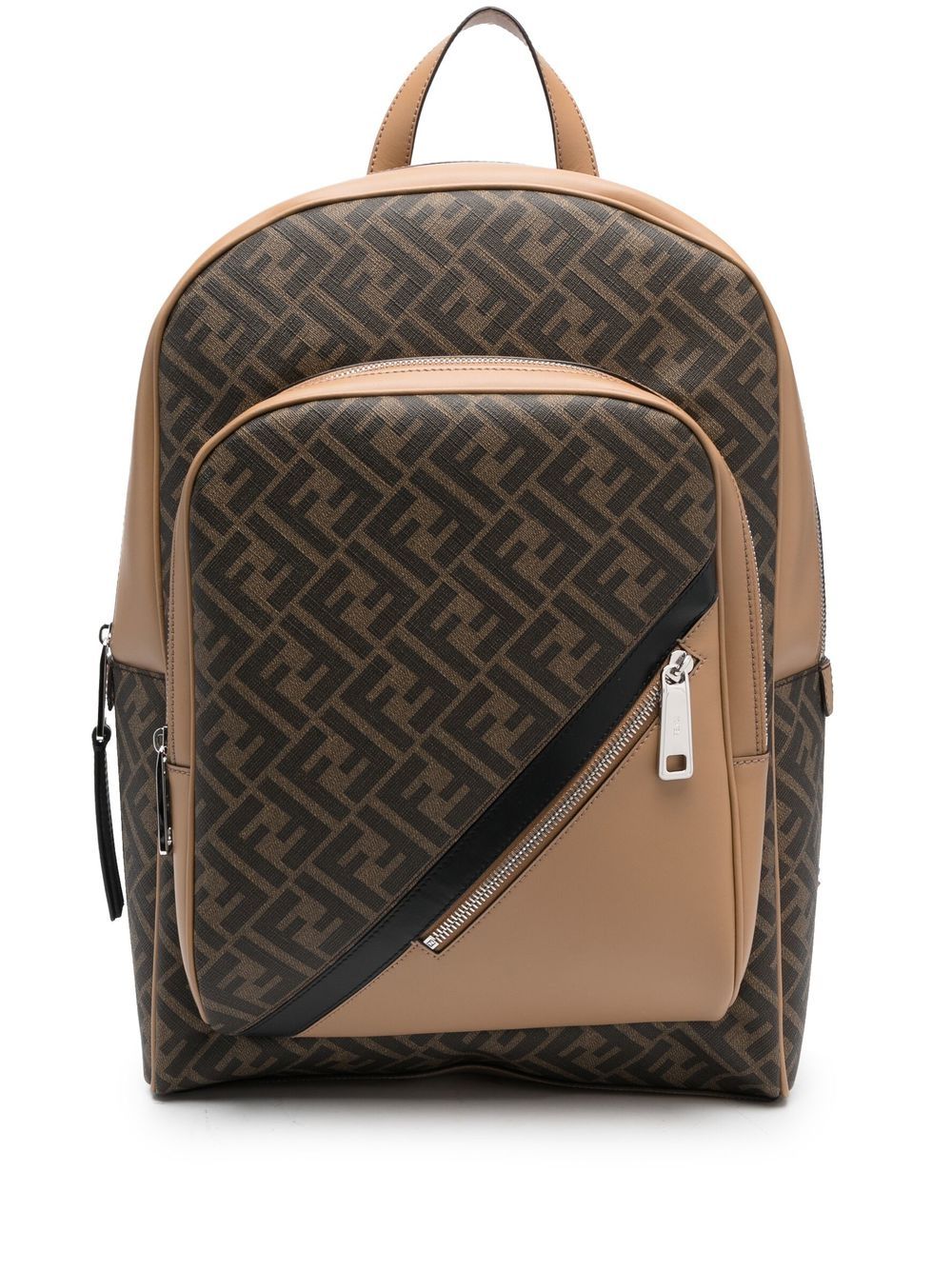 FENDI monogram-pattern backpack - Brown von FENDI