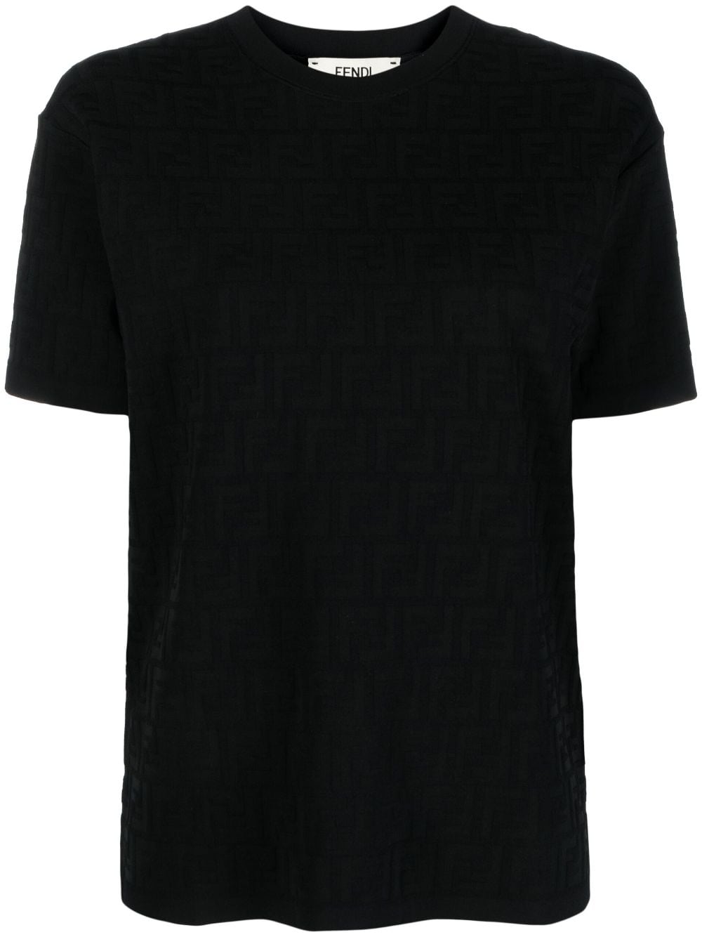 FENDI monogram-print T-shirt - Black von FENDI