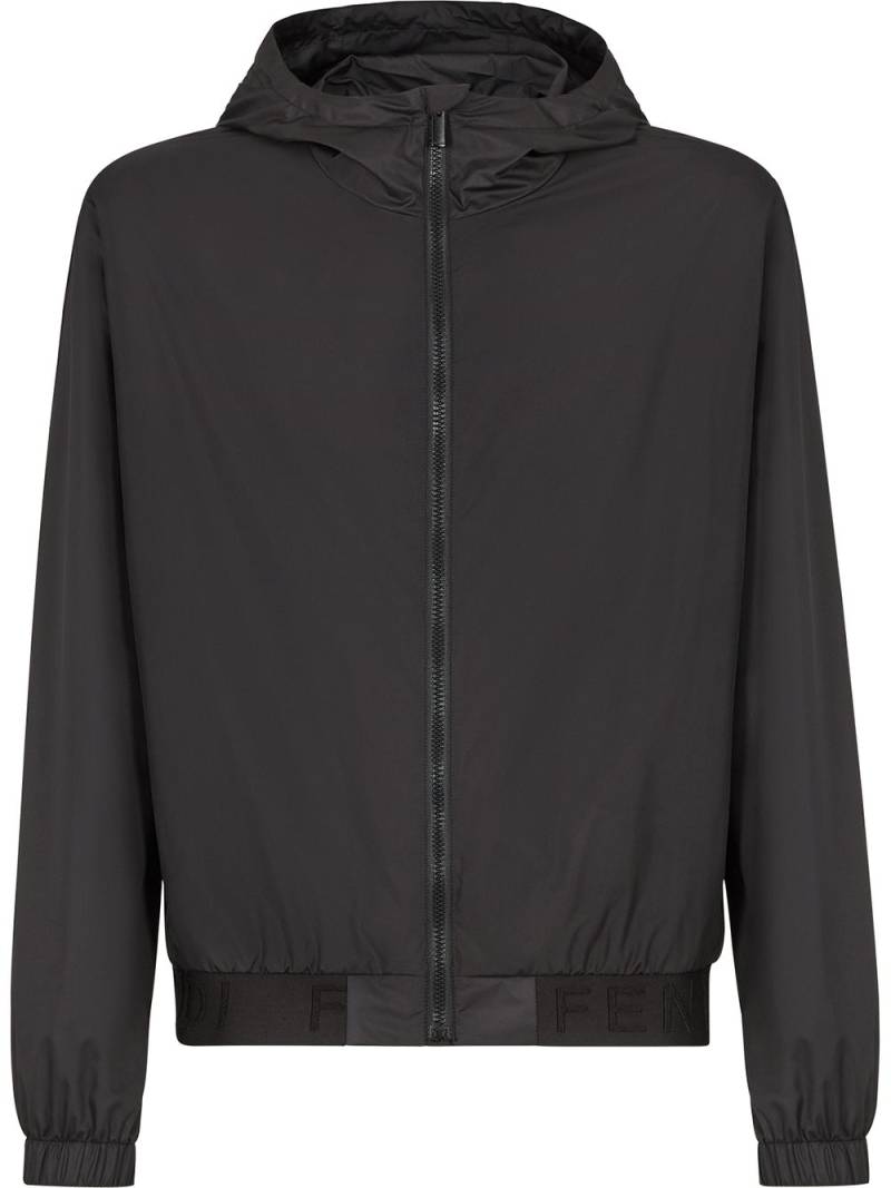 FENDI packable windbreaker jacket - Black von FENDI