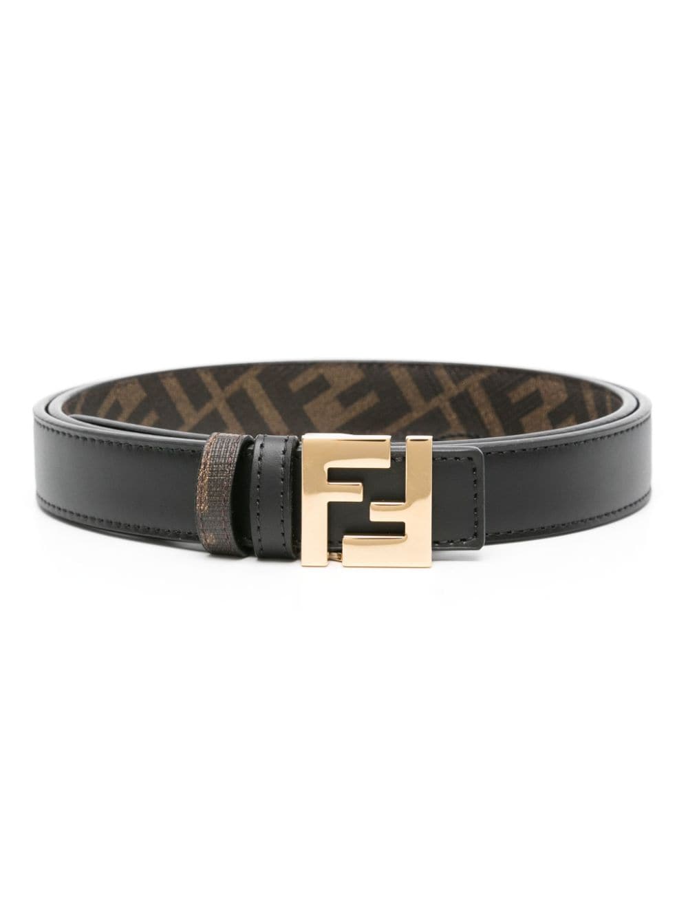 FENDI reversible FF-pattern belt - Black von FENDI