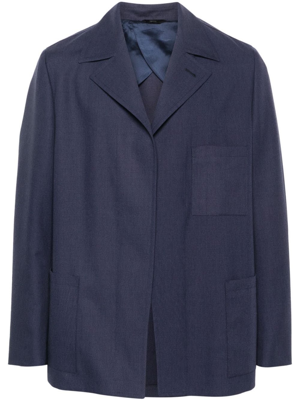 FENDI single-breasted wool blazer - Blue von FENDI