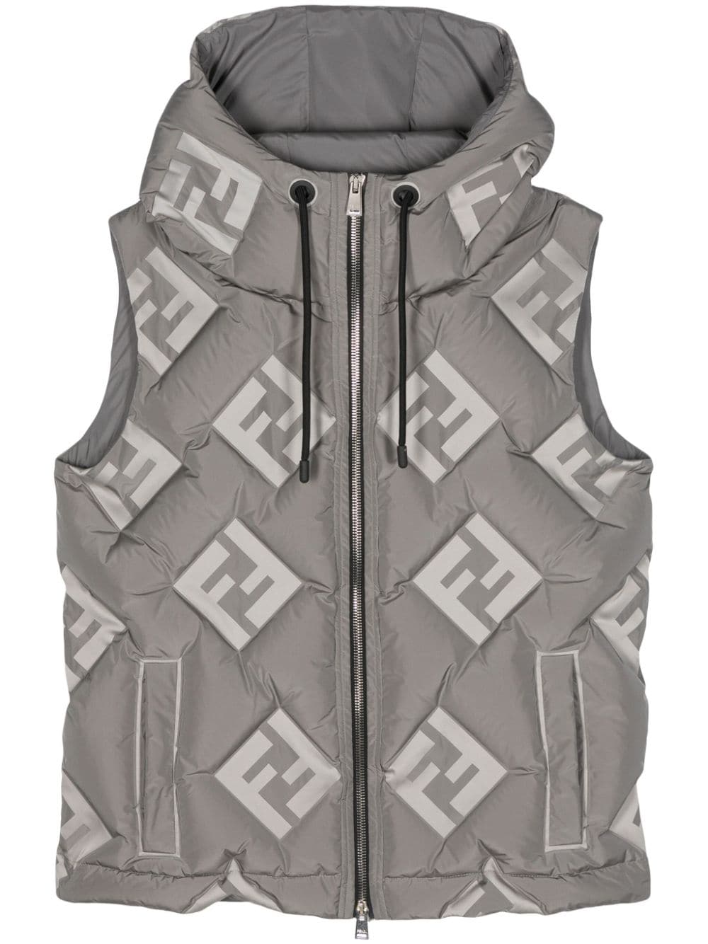 FENDI x Stefano Pilati padded vest - Grey von FENDI