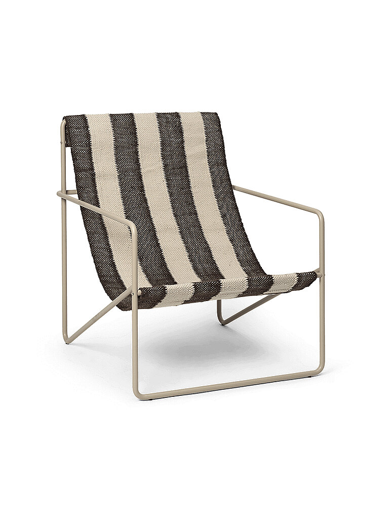 FERM LIVING Desert Lounge Chair Cashmere Off white Chocolate  bunt von FERM LIVING