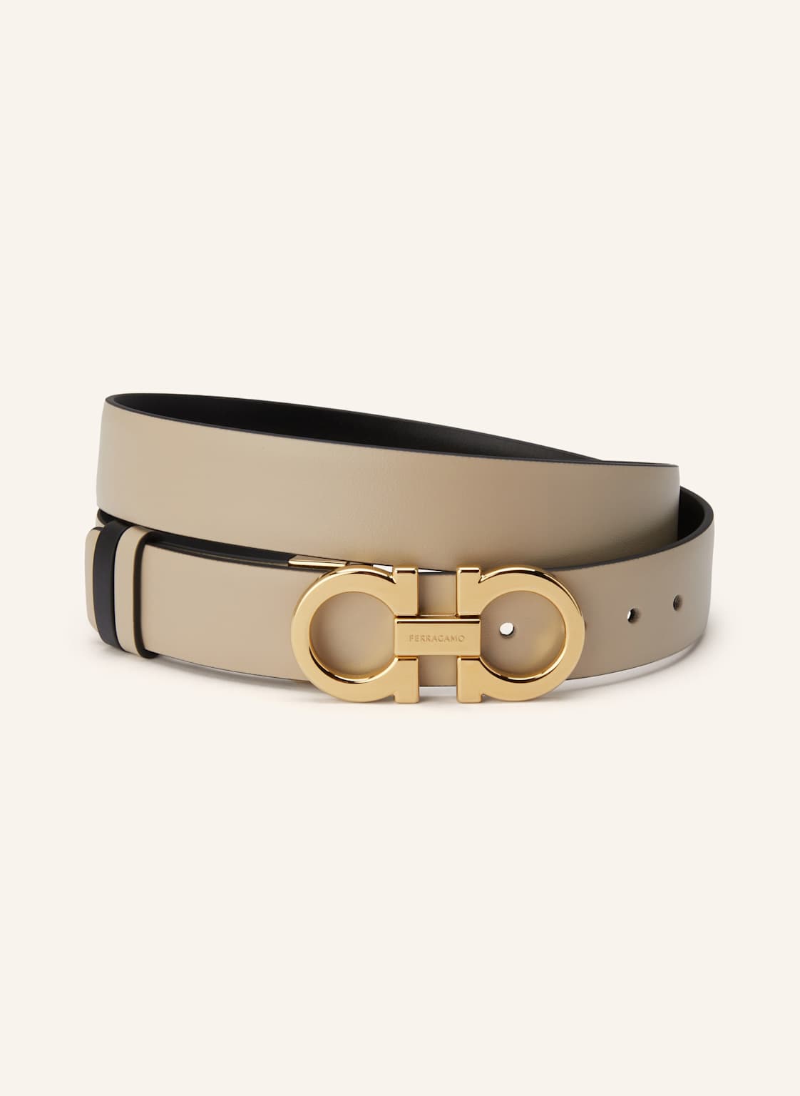 Ferragamo Ledergürtel Zum Wenden beige Ferragamo Ledergürtel Zum Wenden beige von FERRAGAMO