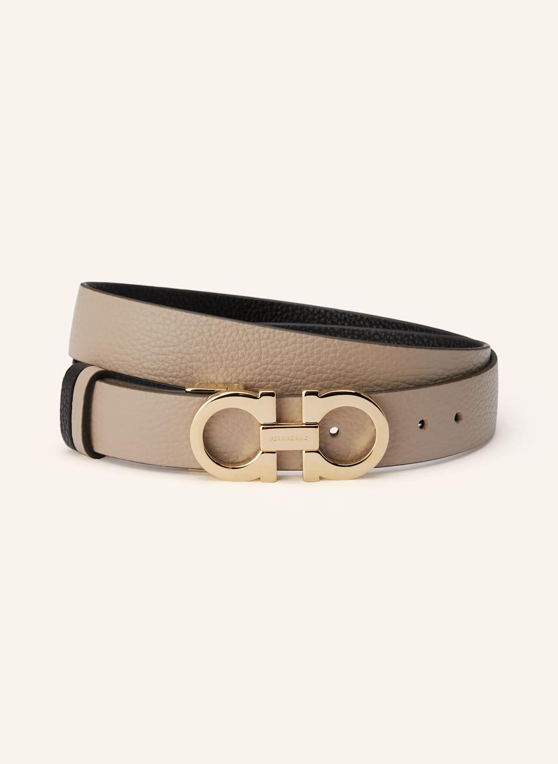 Ferragamo Ledergürtel Zum Wenden beige Ferragamo Ledergürtel Zum Wenden beige von FERRAGAMO