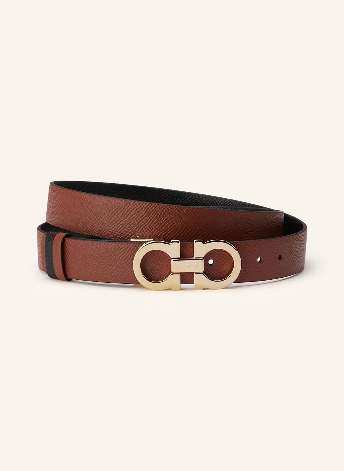 Ferragamo Ledergürtel Zum Wenden braun Ferragamo Ledergürtel Zum Wenden braun von FERRAGAMO