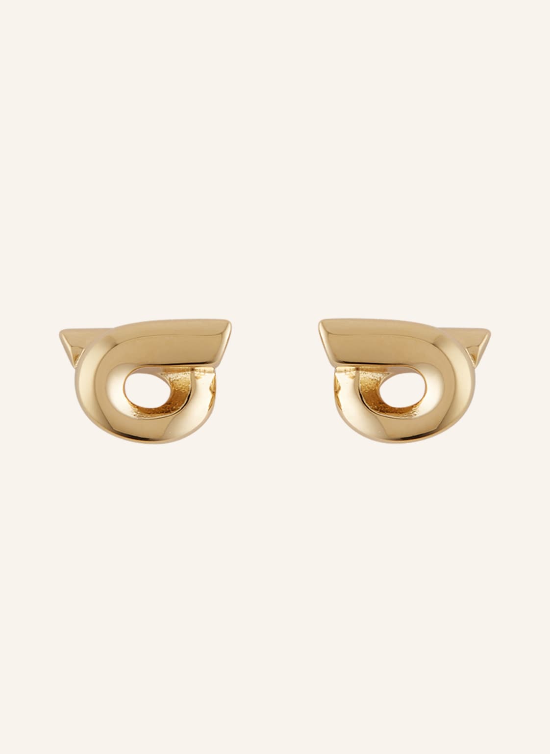Ferragamo Ohrstecker New Gan 10d gold von FERRAGAMO