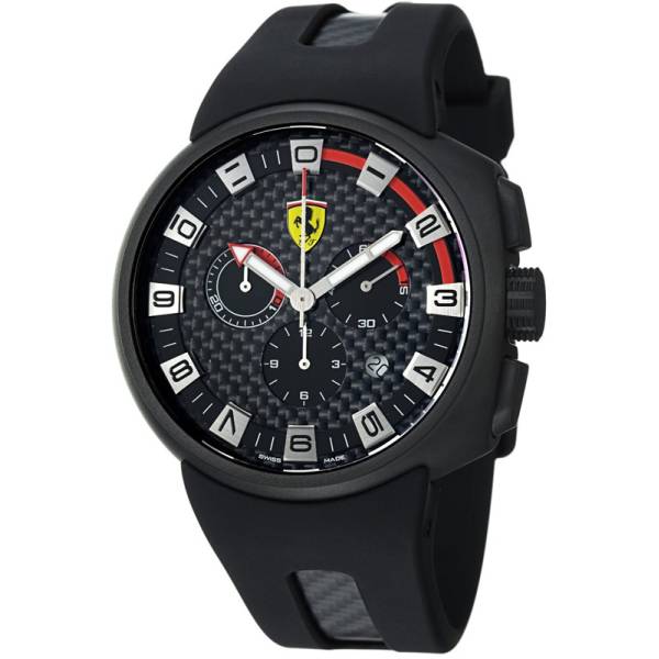FERRARI Podium Chronograph Quartzuhr, grau- schwarz-rot FERRARI Podium Chronograph Quartzuhr, grau- schwarz-rot von FERRARI