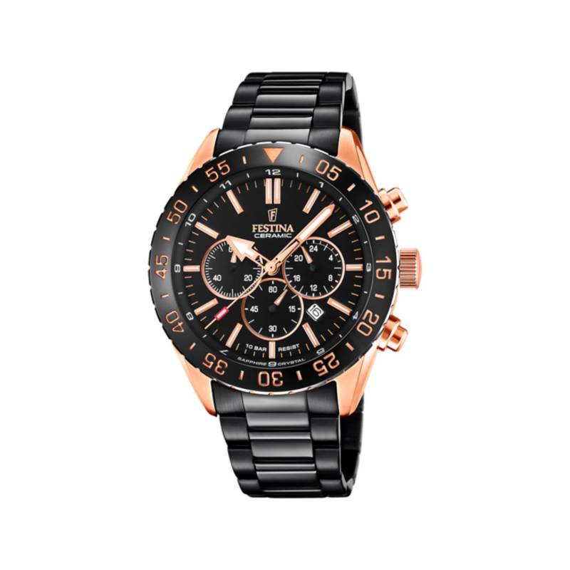 Chronograph Uhr Herren Black 34mm von FESTINA