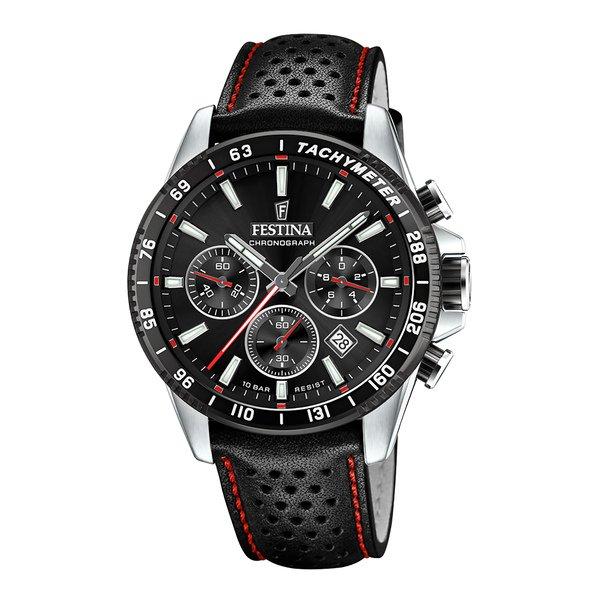 Chronograph Uhr Herren Black 45mm von FESTINA