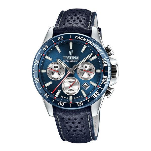 Chronograph Uhr Herren Blau 45mm von FESTINA