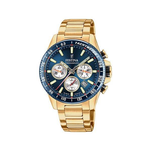 Chronograph Uhr Herren Gold 45mm von FESTINA