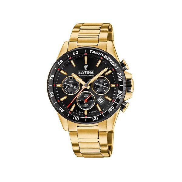 Chronograph Uhr Herren Gold 45mm von FESTINA