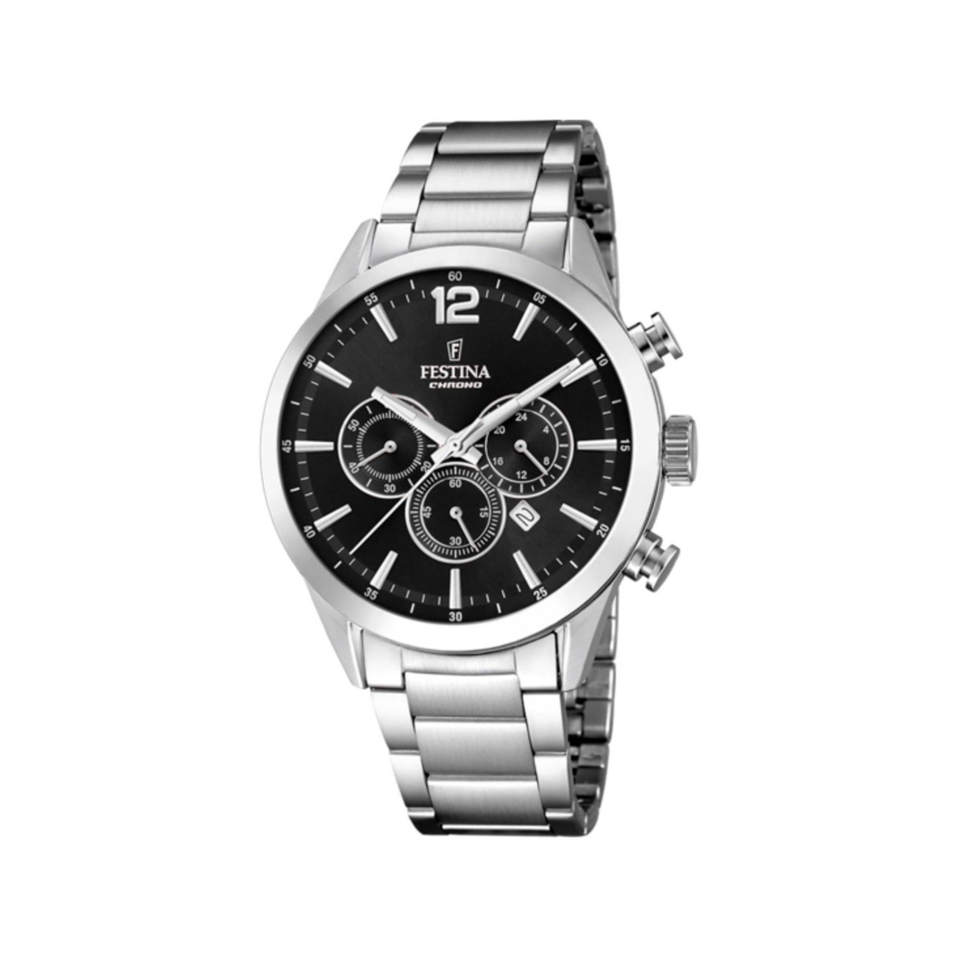 Chronograph Uhr Herren Silber 37mm von FESTINA