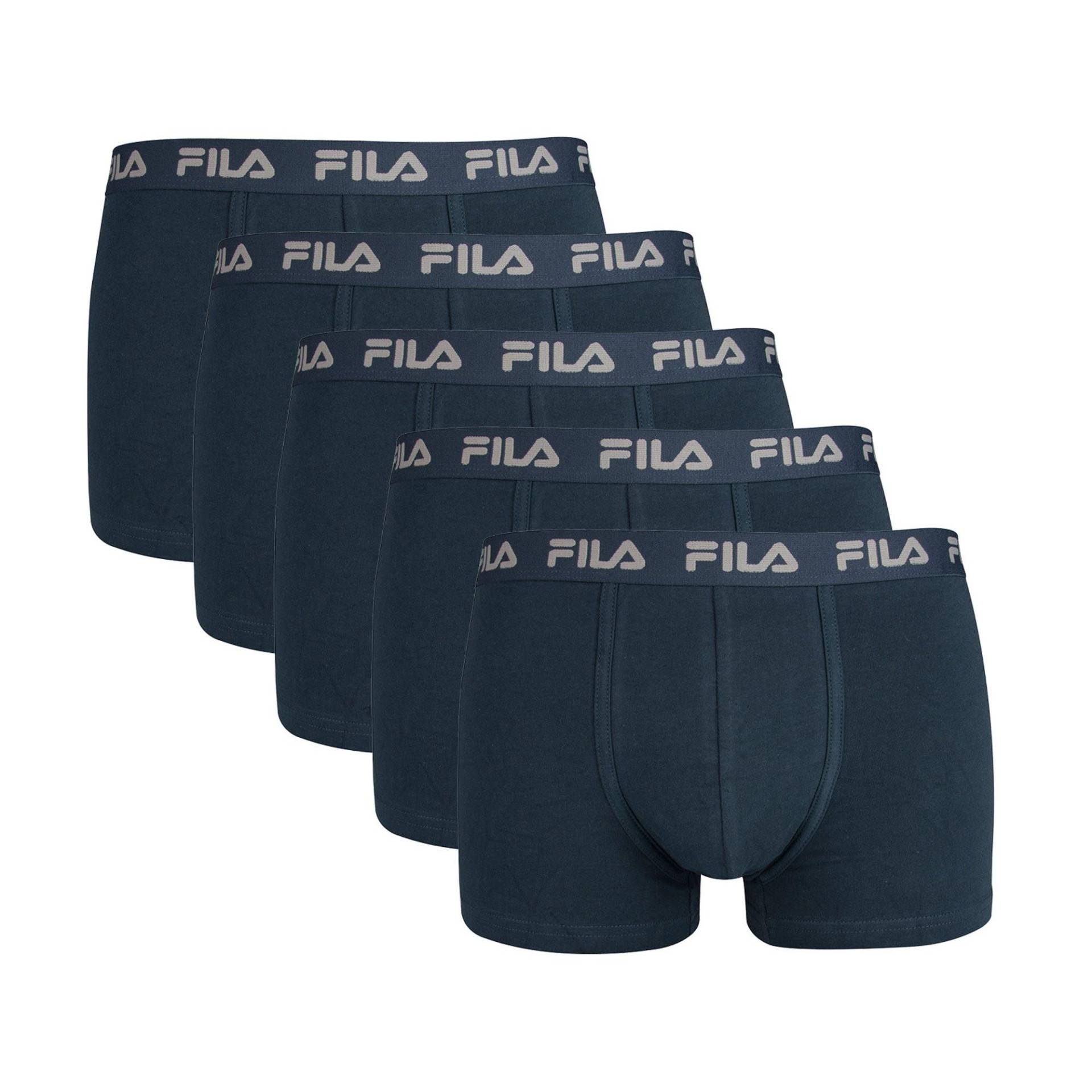 Boxershort 5er Pack Stretch Herren Blau S von FILA