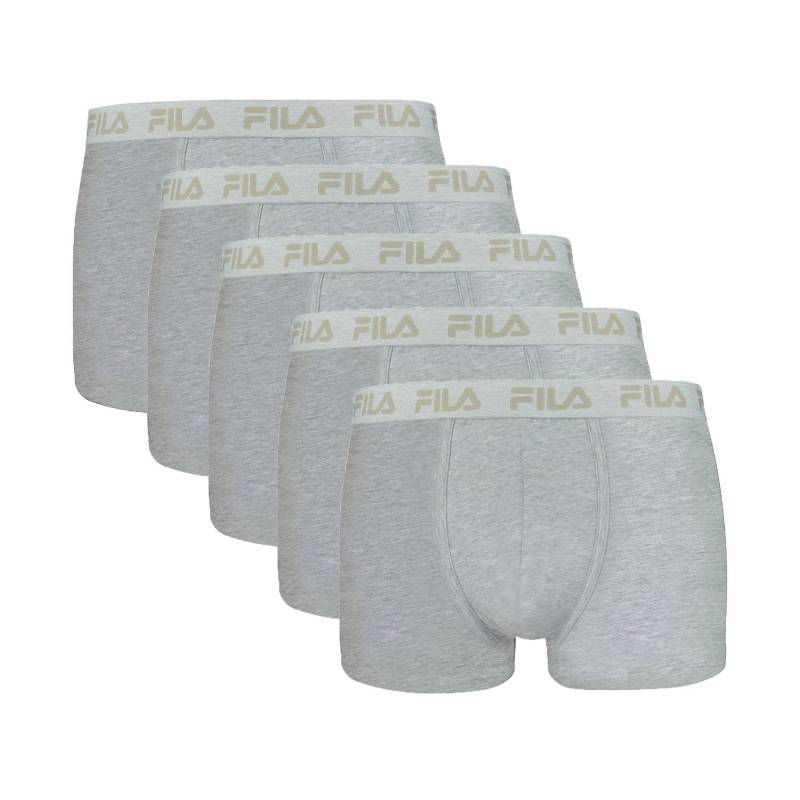 Boxershort 5er Pack Stretch Herren Grau M von FILA