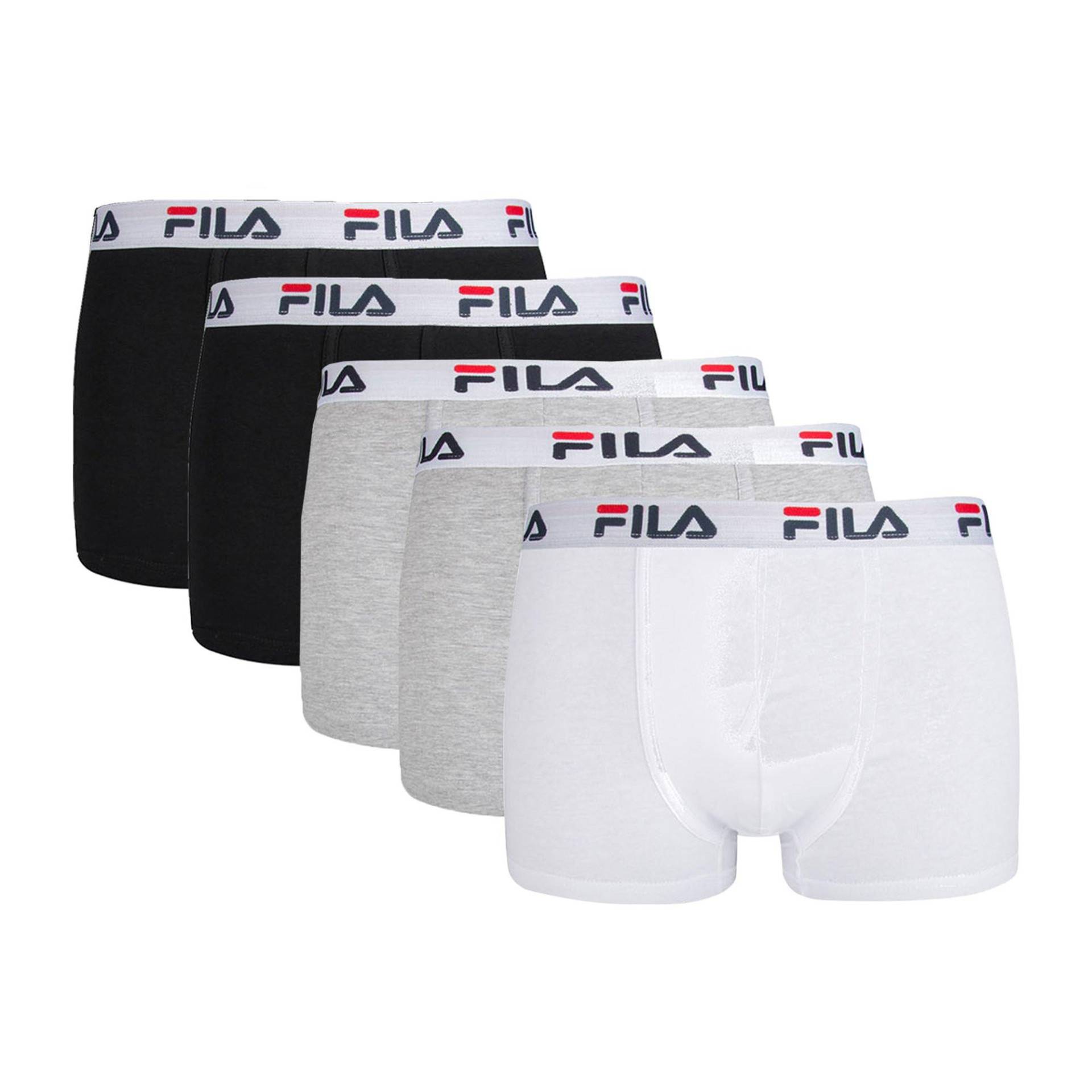 Boxershort 5er Pack Stretch Herren Multicolor XL von FILA