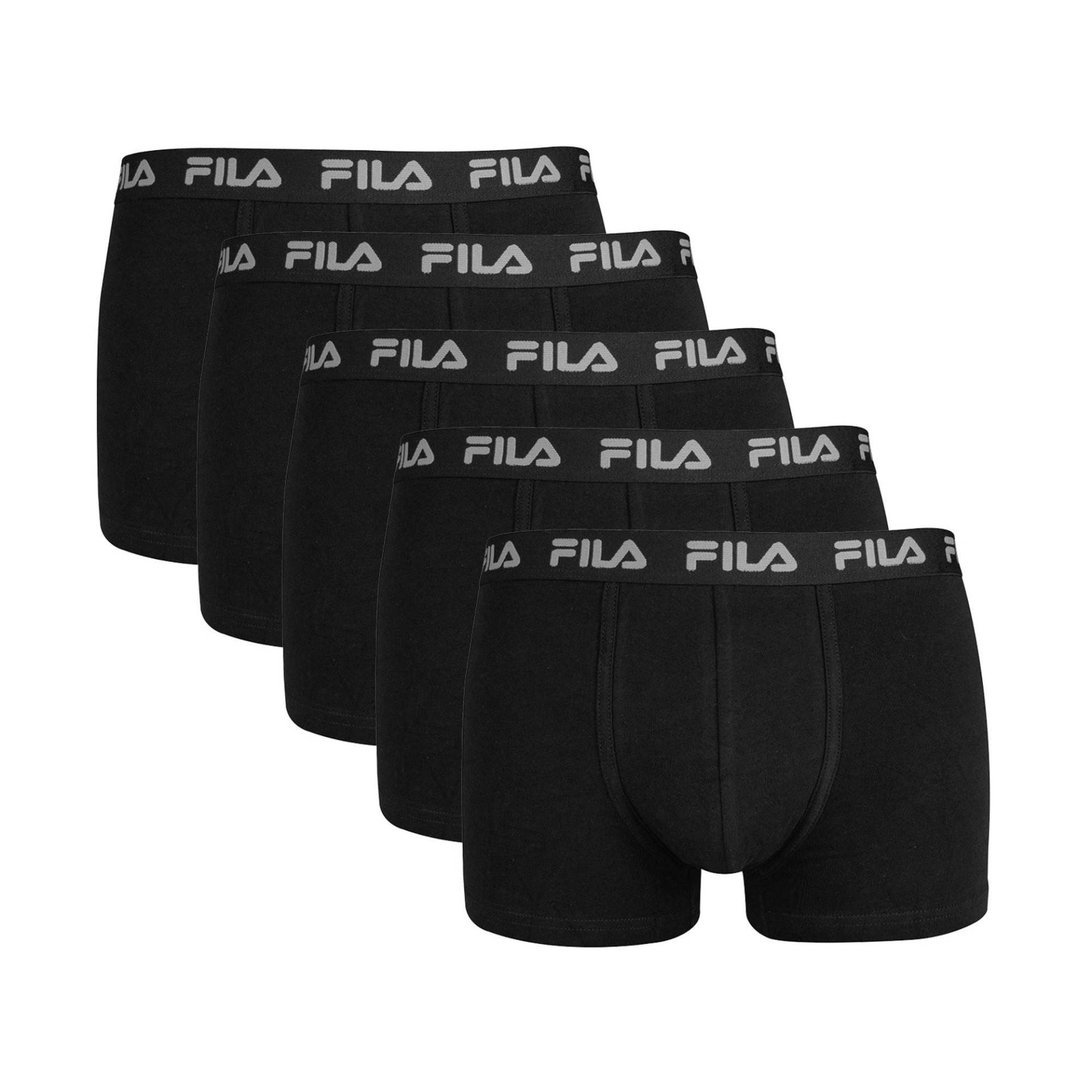 Boxershort 5er Pack Stretch Herren Schwarz XXL von FILA