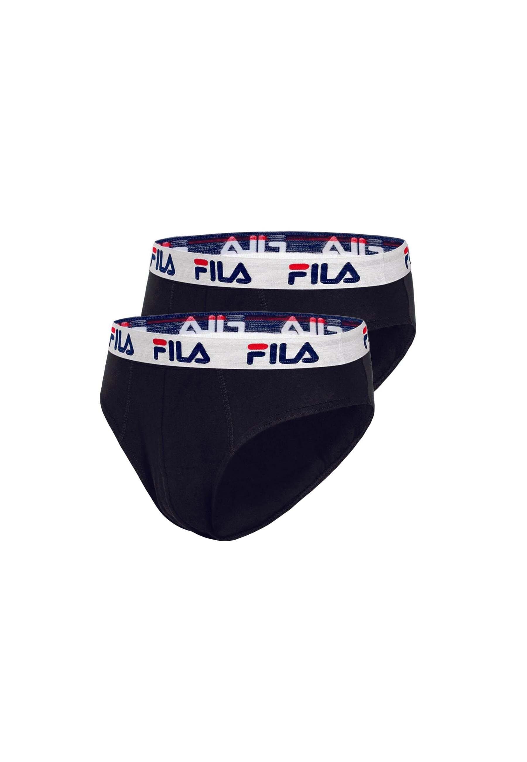 Slip 2 Pack Brief Damen Schwarz S von FILA