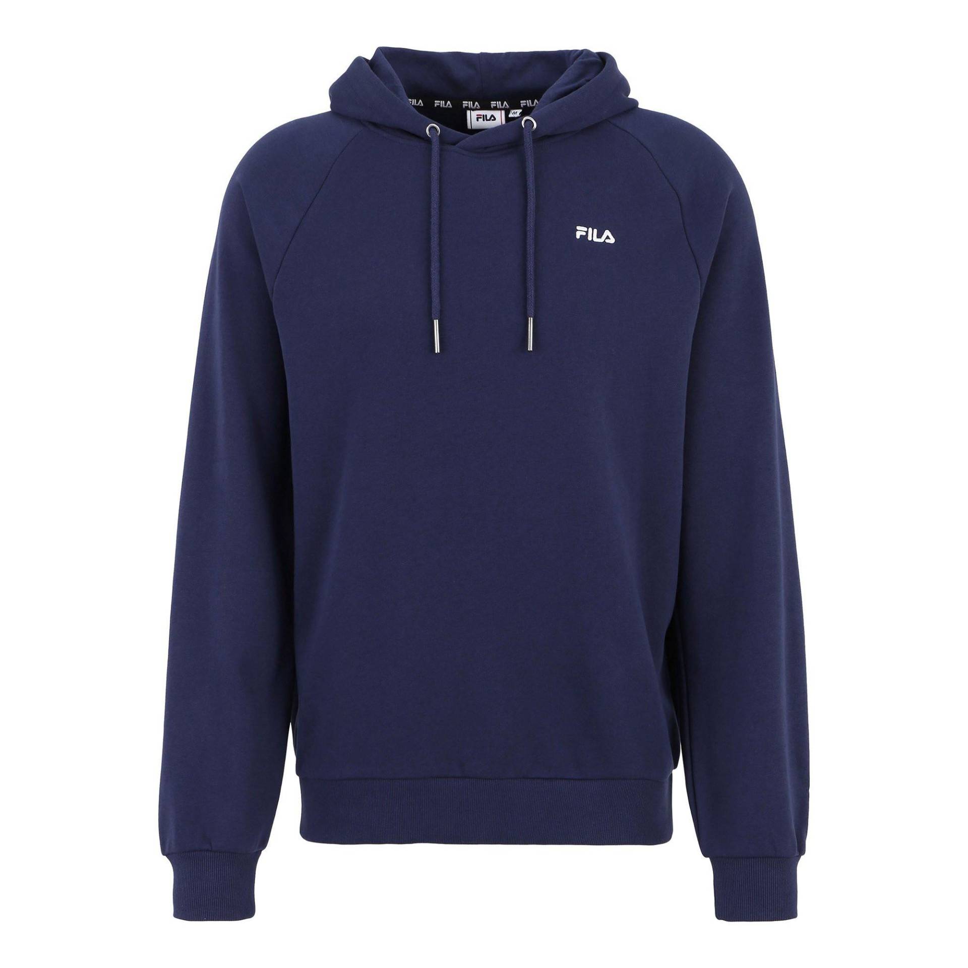 Sweatshirt Bequem Sitzend-braives Raglan Hoody Herren Blau L von FILA