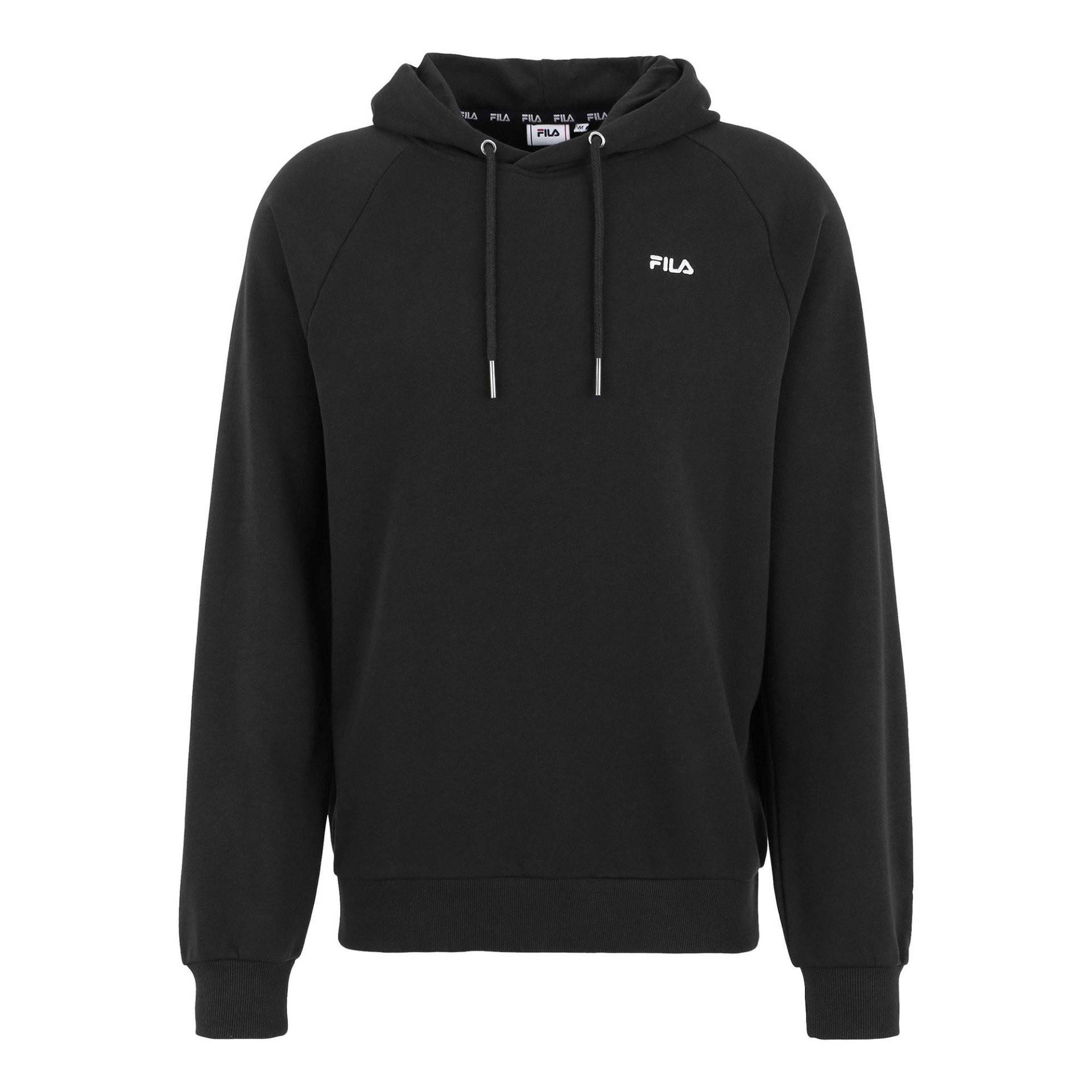 Sweatshirt Bequem Sitzend-braives Raglan Hoody Herren Schwarz S von FILA