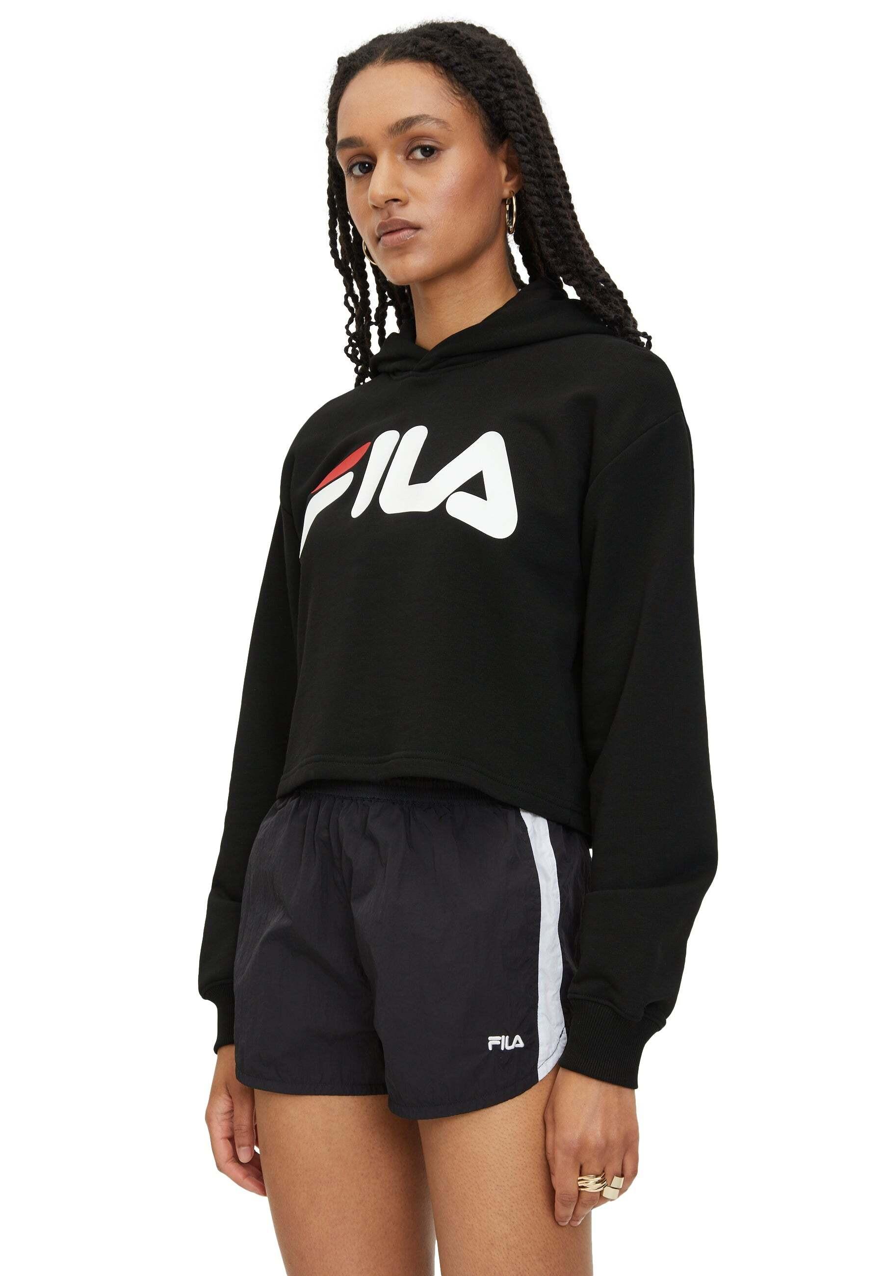Sweatshirts Lafia Cropped Logo Hoody Damen Schwarz S von FILA