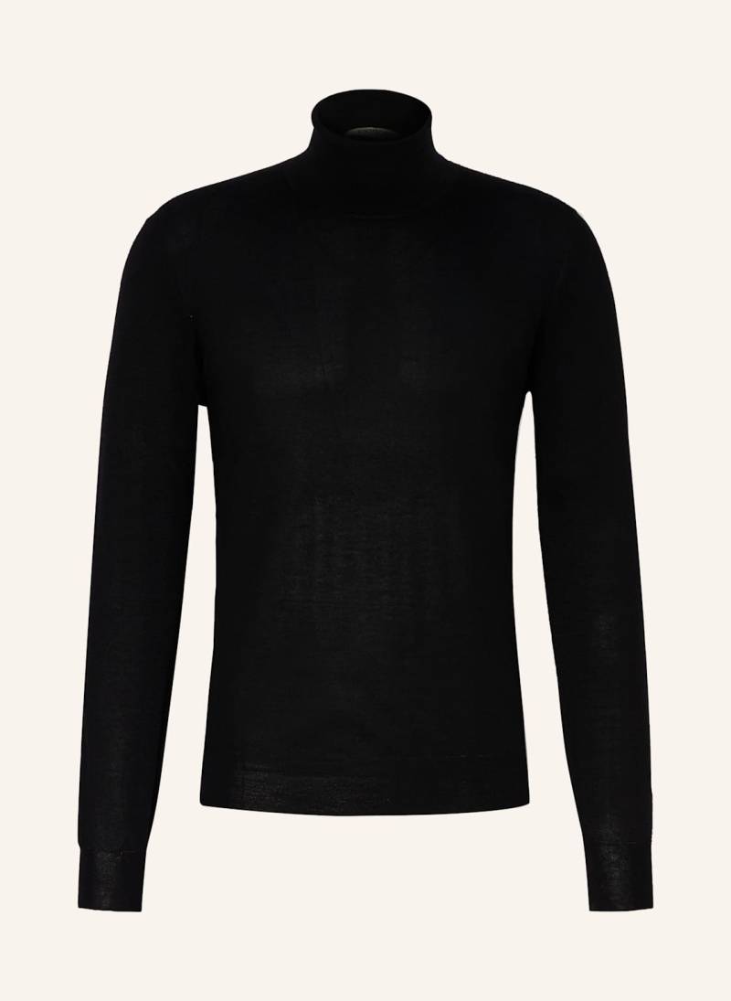 Fioroni Rollkragenpullover Aus Cashmere Mit Seide schwarz von FIORONI