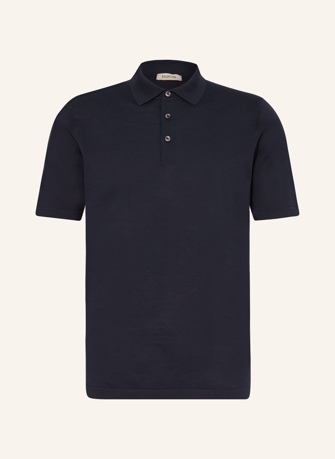 Fioroni Strick-Poloshirt blau von FIORONI