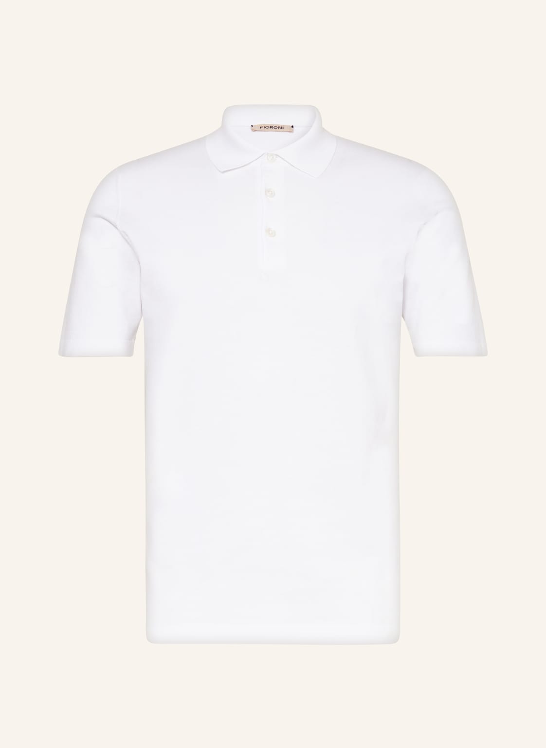 Fioroni Strick-Poloshirt weiss von FIORONI