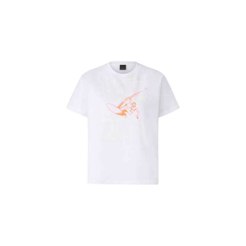 FIRE+ICE T-Shirt Cala für Damen - Weiß/Orange von FIRE+ICE
