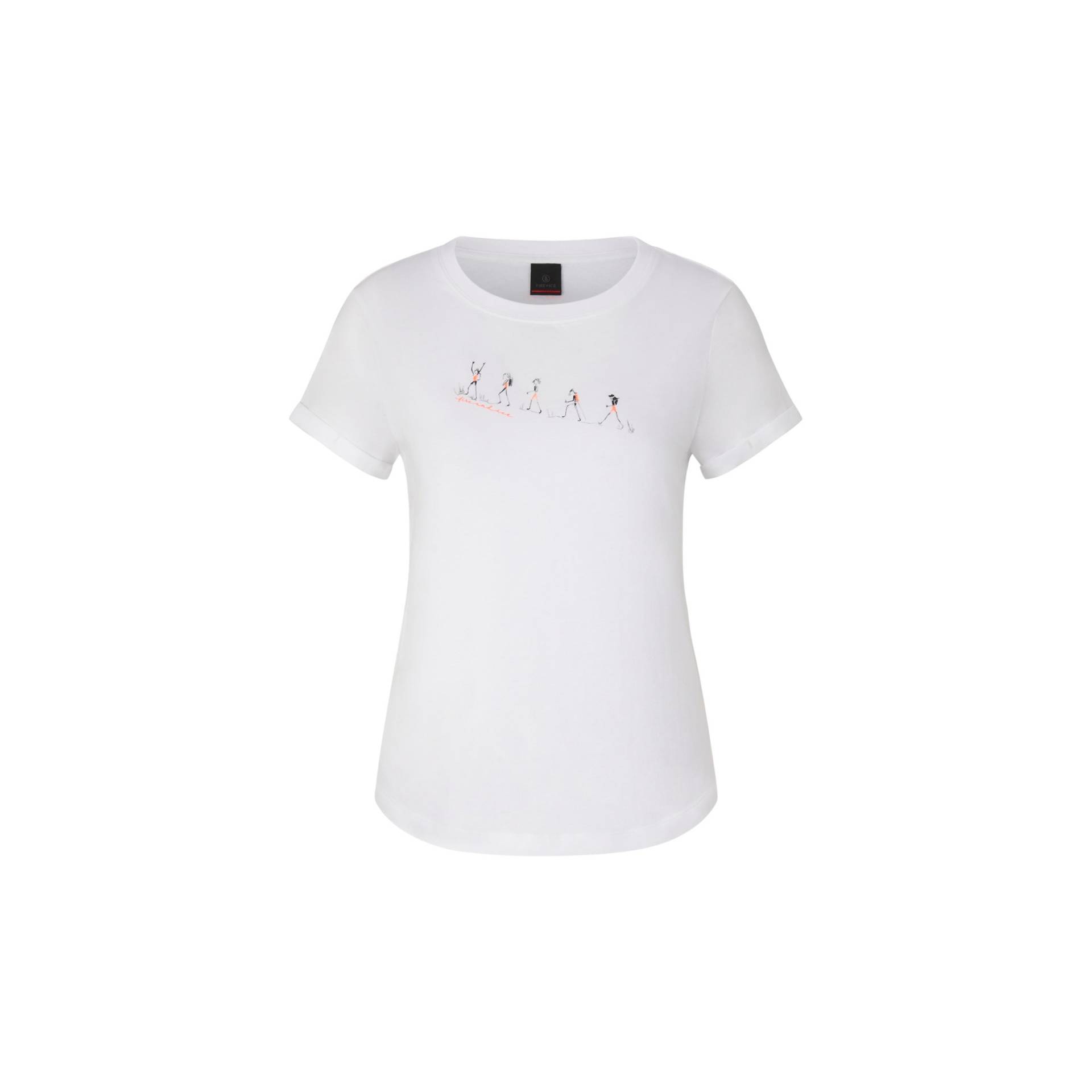 FIRE+ICE T-Shirt Debra für Damen - Weiß/Orange von FIRE+ICE