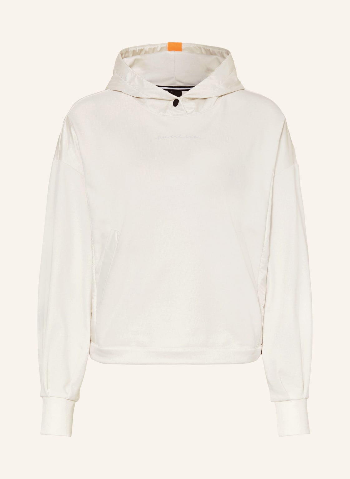 Fire+Ice Hoodie Caira Im Materialmix weiss von FIRE+ICE