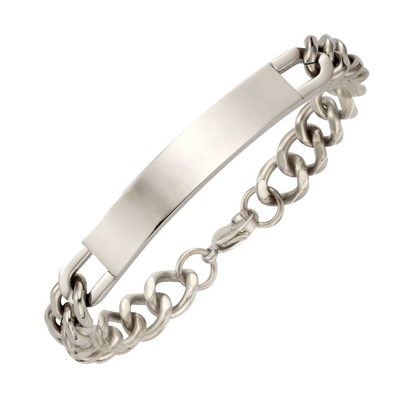 Firetti Armband »Schmuck Geschenk Armkette ID-Platte, Doppelpanzerkette« von Firetti