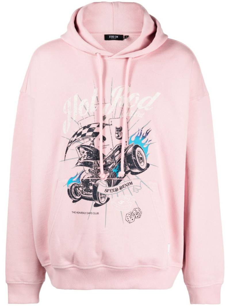 FIVE CM Hot Rod Hellcat print hoodie - Pink von FIVE CM