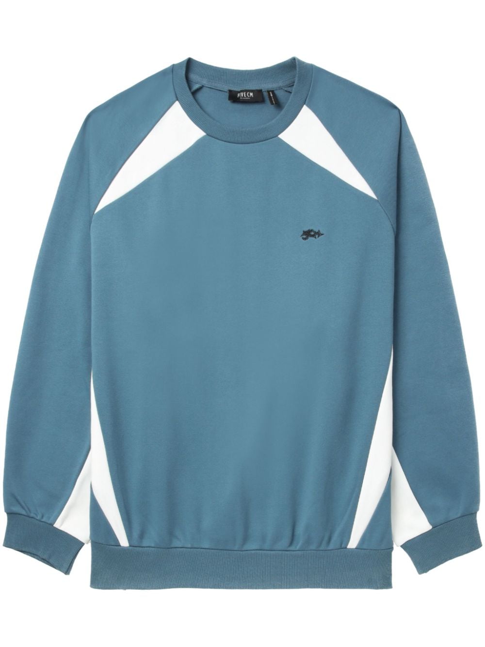 FIVE CM colour-block crew-neck sweatshirt - Blue von FIVE CM