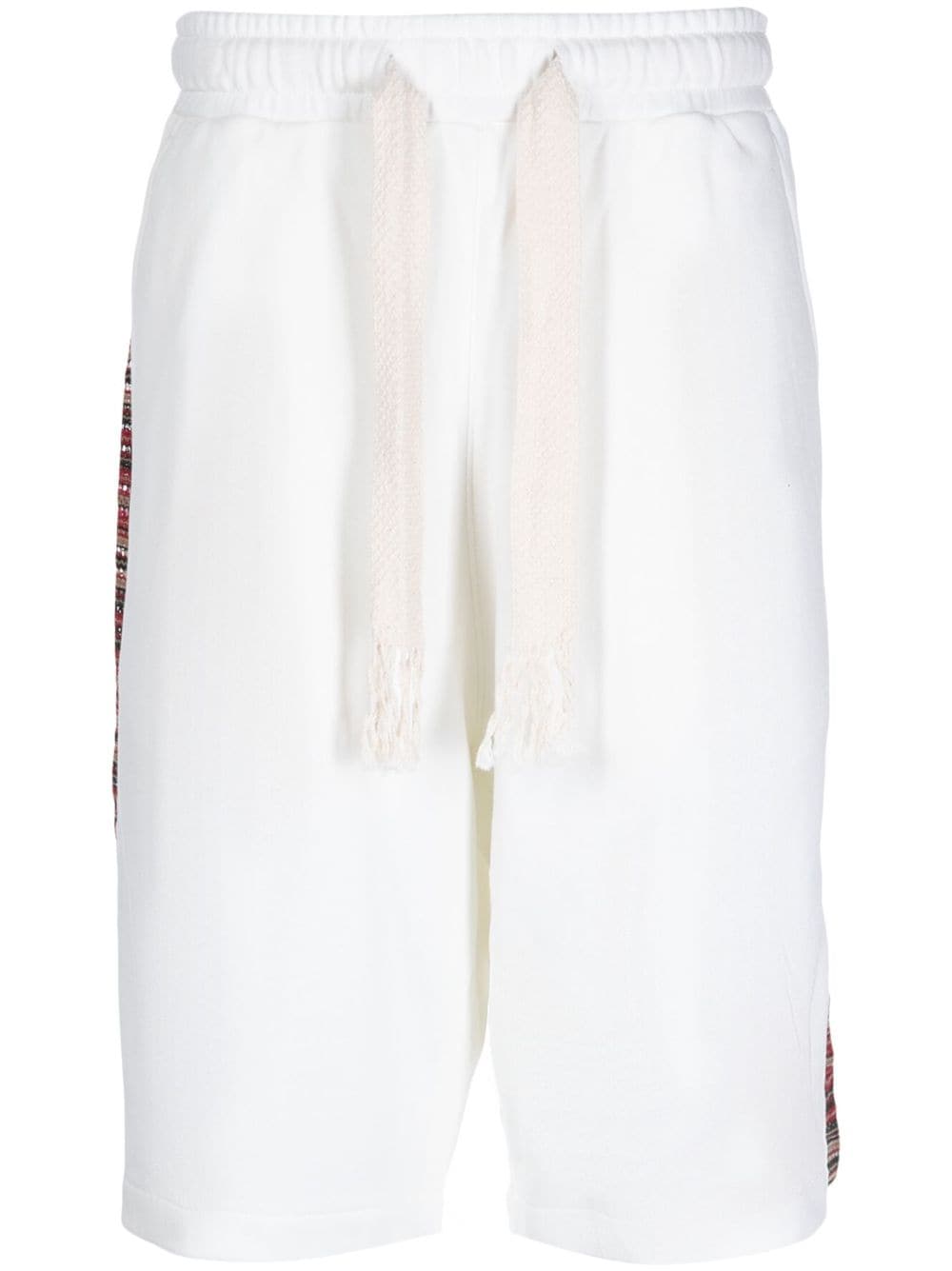 FIVE CM drawstring cotton bermuda shorts - White von FIVE CM