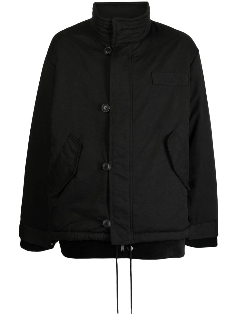 FIVE CM funnel-neck layered down jacket - Black von FIVE CM