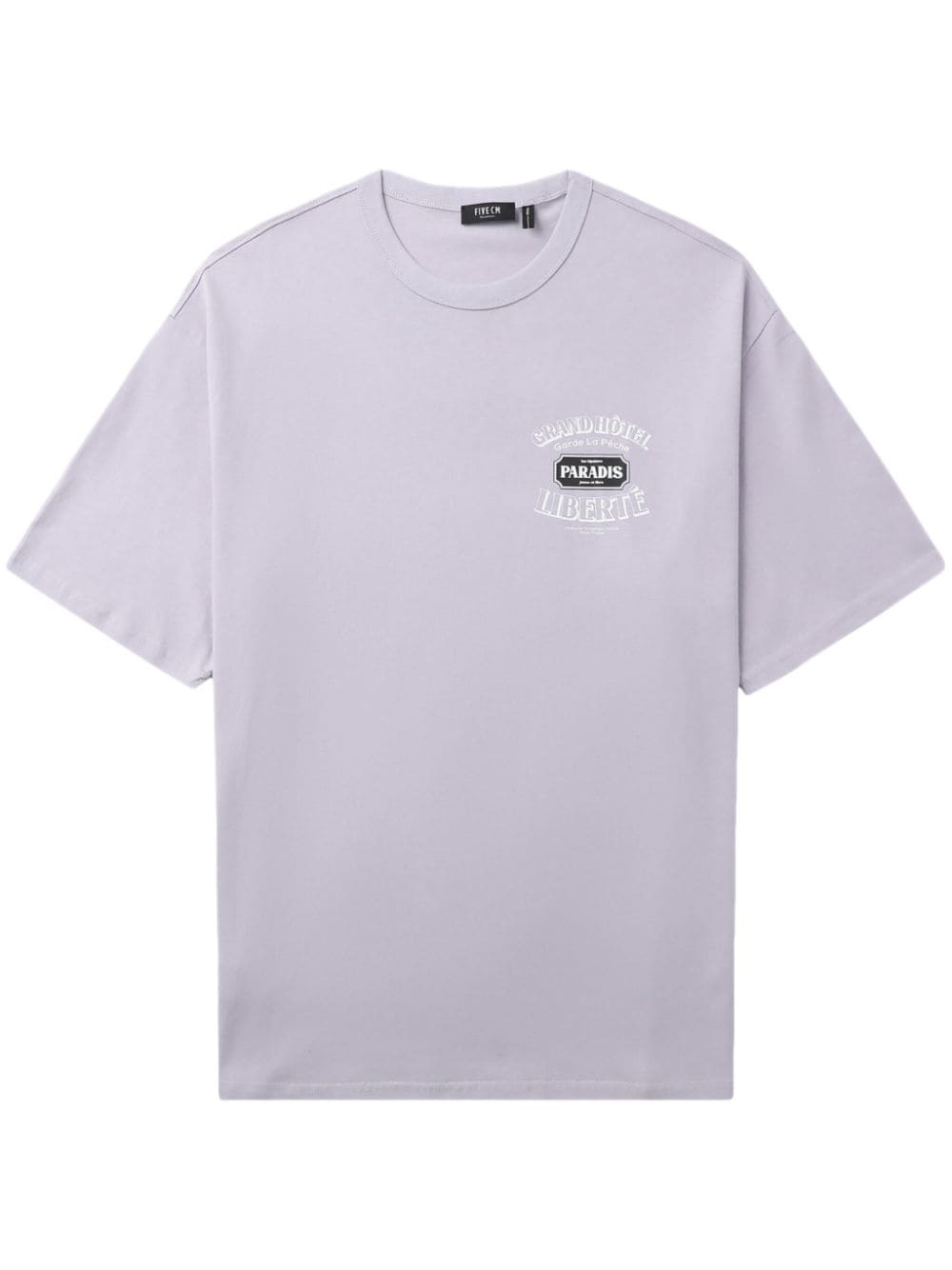 FIVE CM graphic-print cotton T-shirt - Purple von FIVE CM
