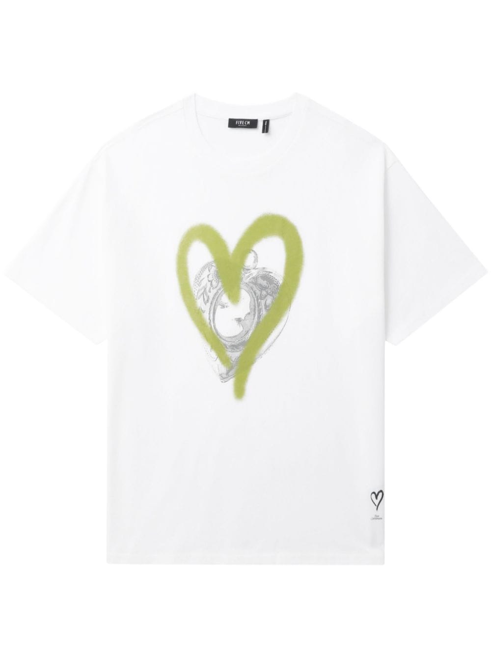 FIVE CM graphic-print cotton T-shirt - White von FIVE CM