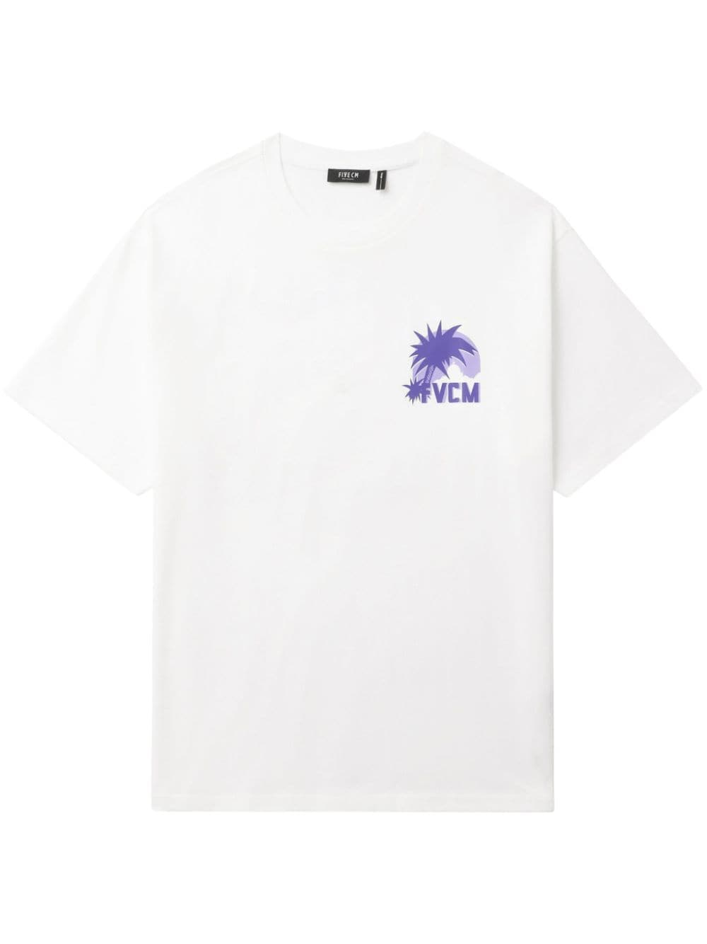 FIVE CM graphic-print cotton T-shirt - White von FIVE CM