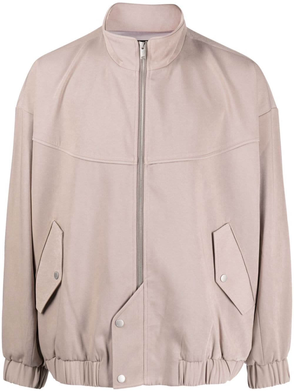 FIVE CM high-neck front-zip jacket - Neutrals von FIVE CM