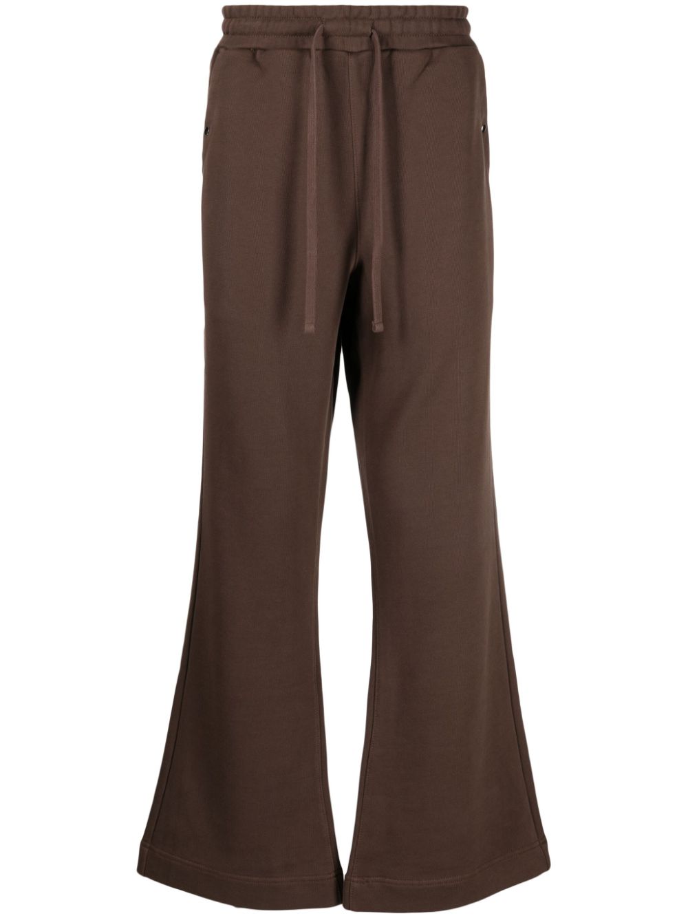 FIVE CM logo-appliqué cotton track pants - Brown von FIVE CM