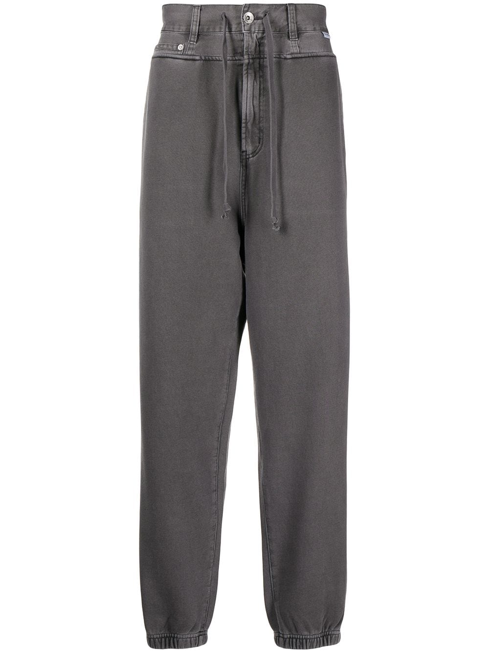 FIVE CM logo patch track pants - Grey von FIVE CM