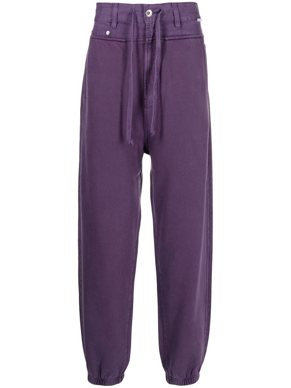 FIVE CM logo patch track pants - Purple von FIVE CM