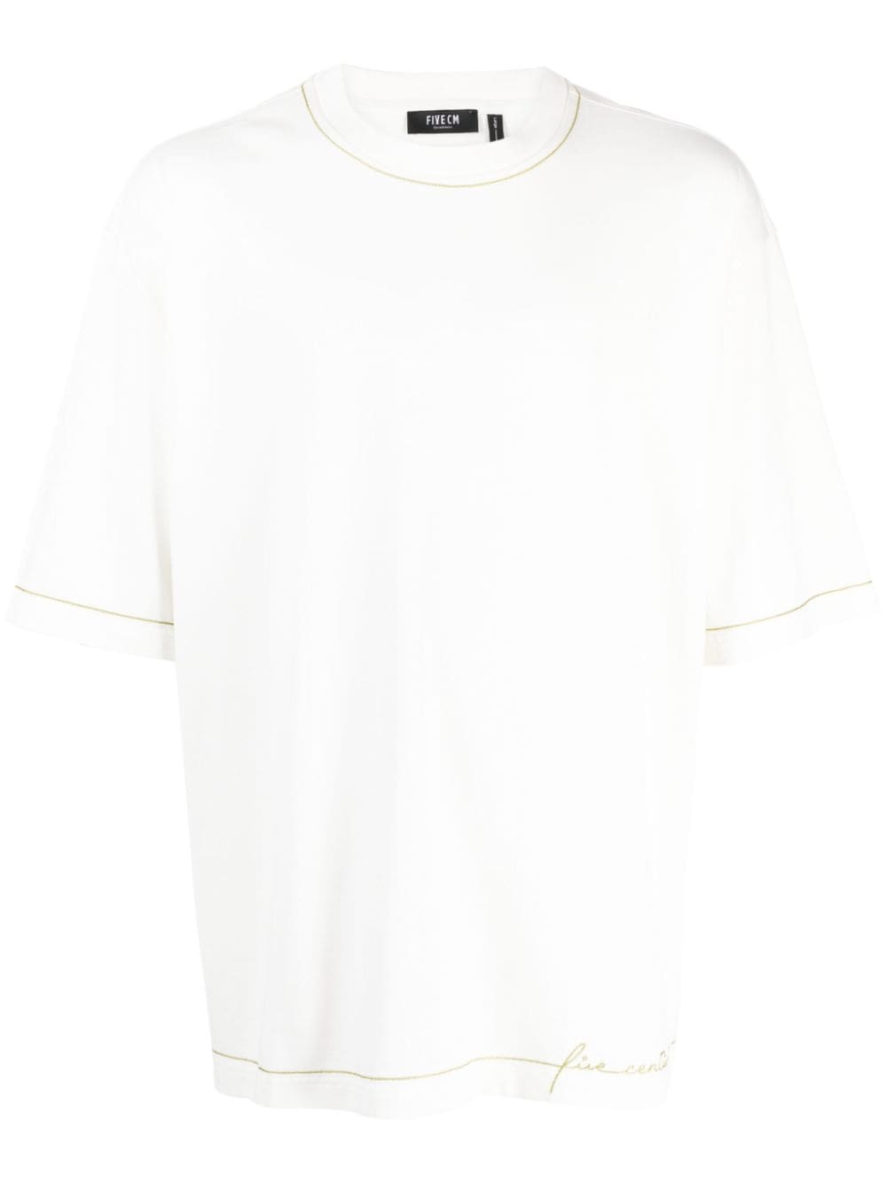 FIVE CM logo-print cotton T-shirt - White von FIVE CM