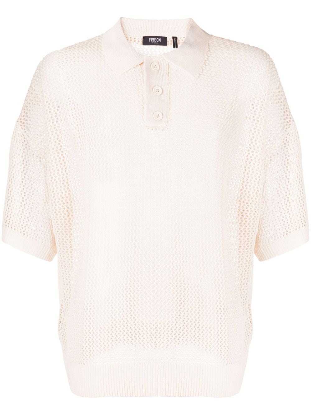 FIVE CM open-knit polo shirt - Neutrals von FIVE CM